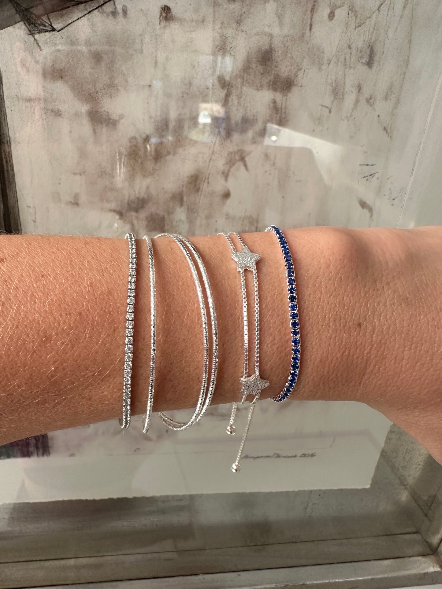 Pulsera Tennis Zafiro