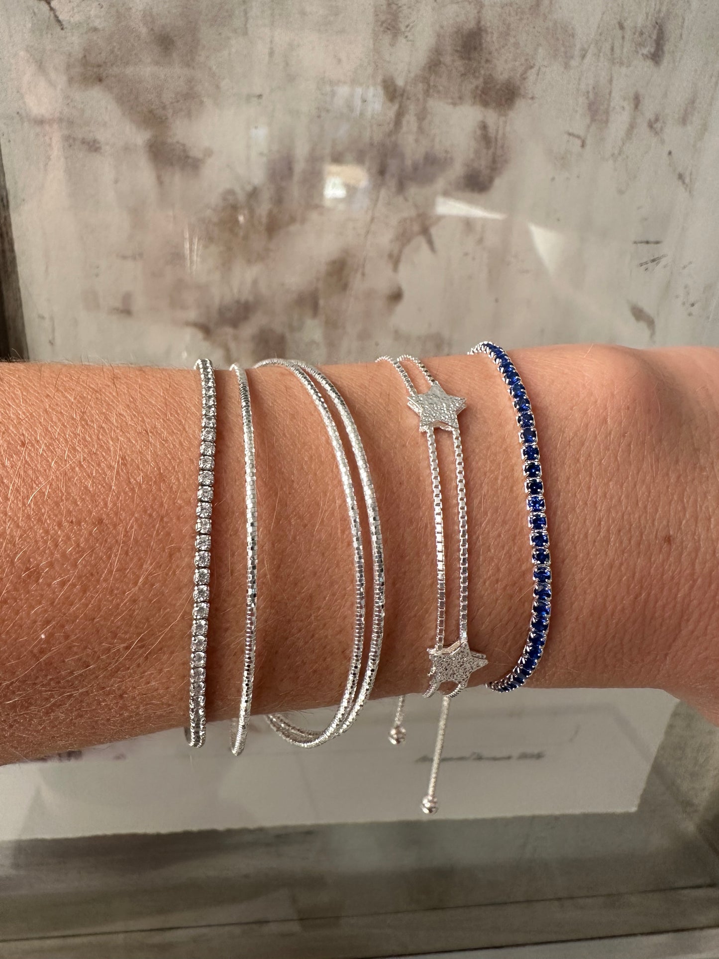 Pulsera Tennis Zafiro
