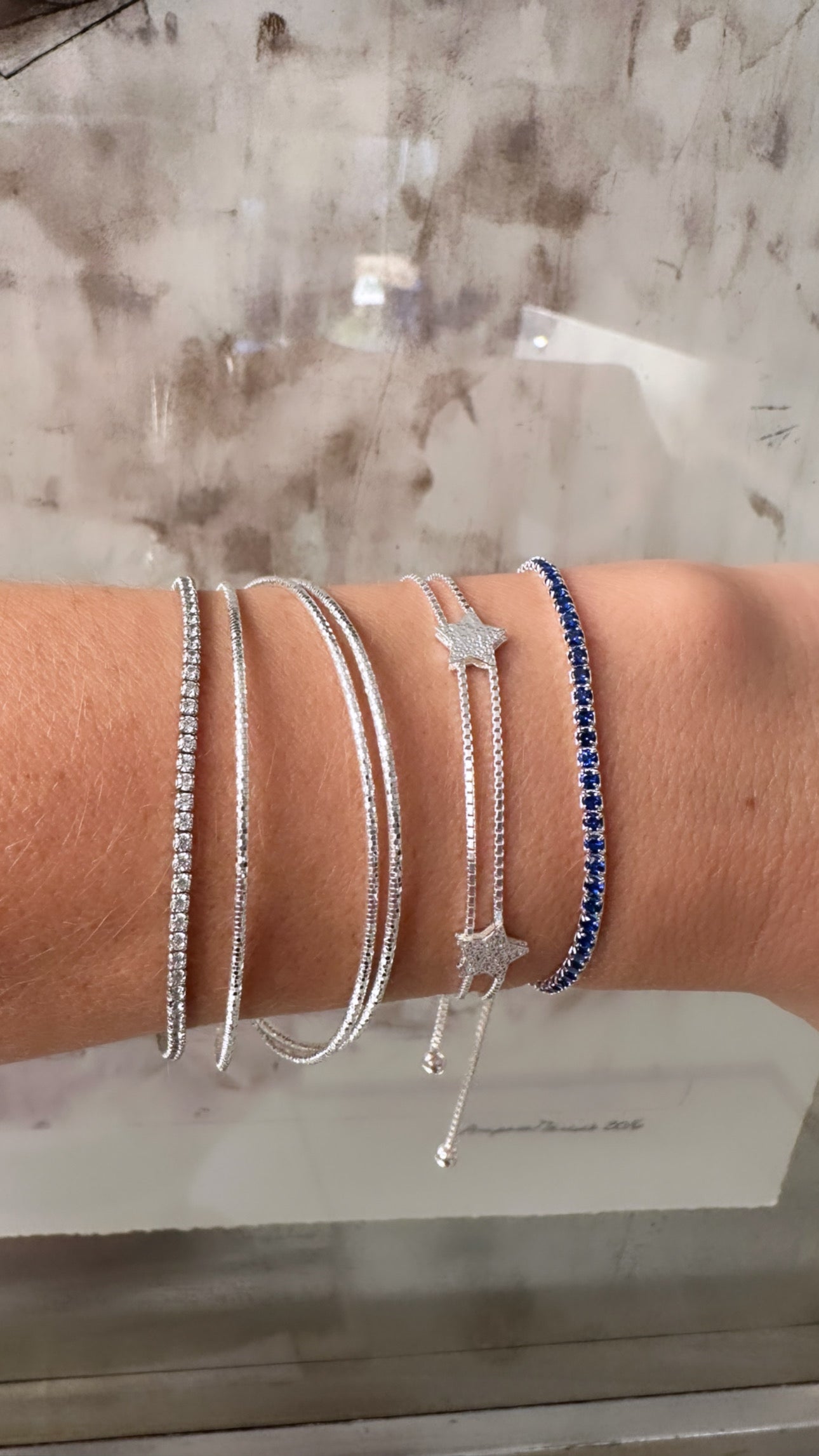 Pulsera triple plata