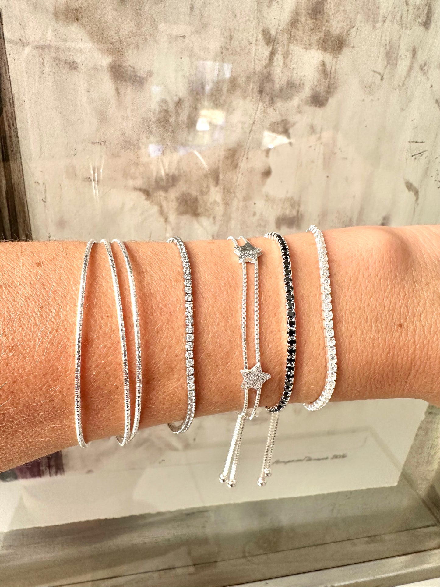 Pulsera Tennis Negra