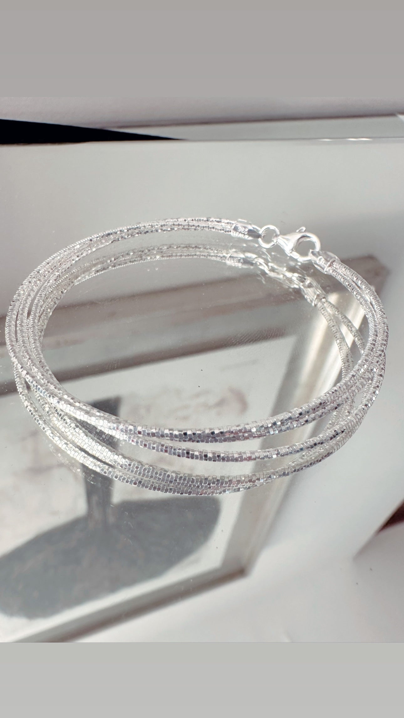 Pulsera triple plata