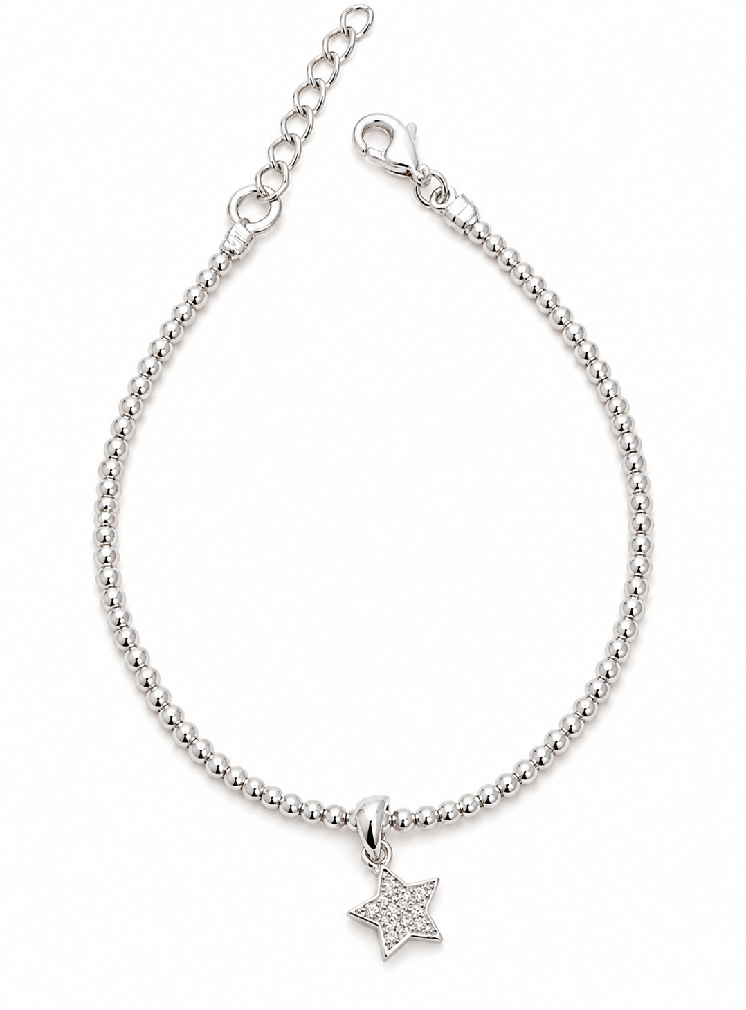 Pulsera bolitas estrella