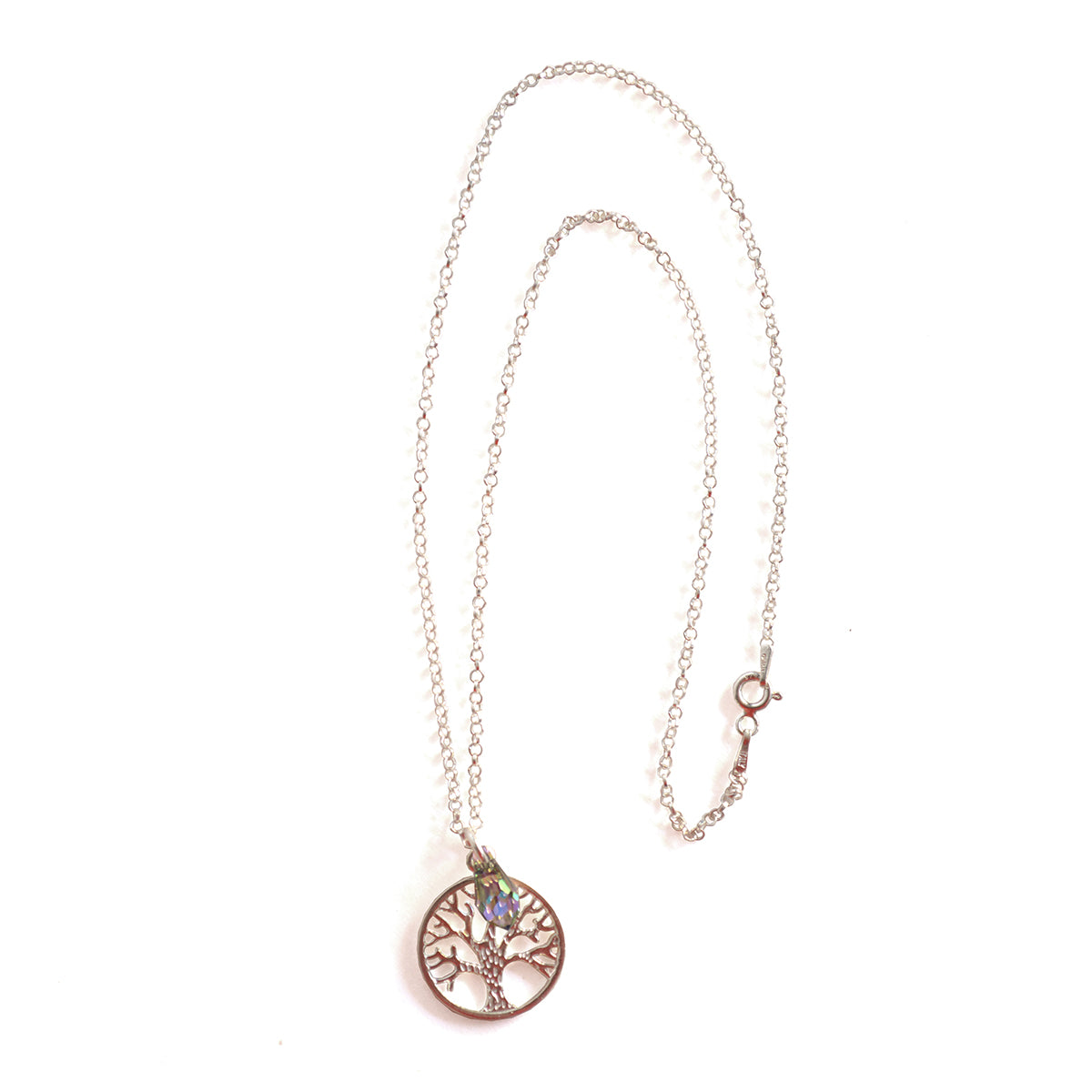 COLLAR ÁRBOL DE LA VIDA PLATA 925 Y CRYSTAL SWAROVSKI