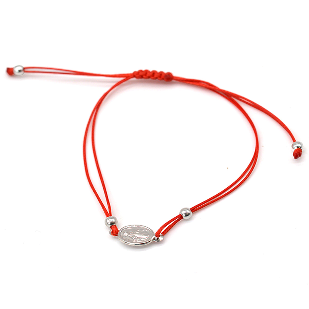 PULSERA EN HILO ROJO CON VIRGEN