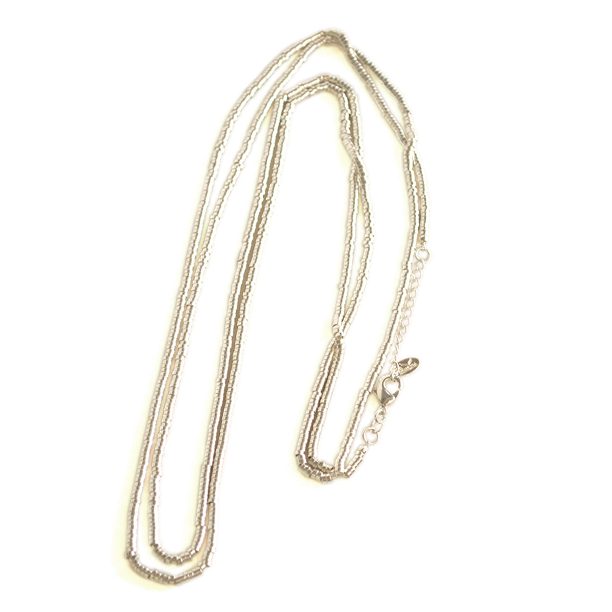 COLLAR MOSTACILLA BAÑO DE PLATA 1.20CM