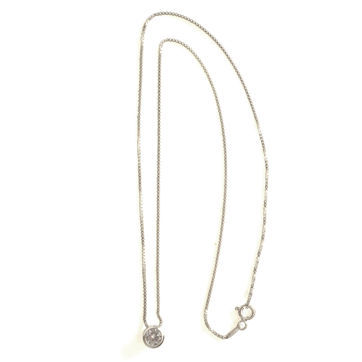 COLLAR PUNTO DE LUZ PLATA 925
