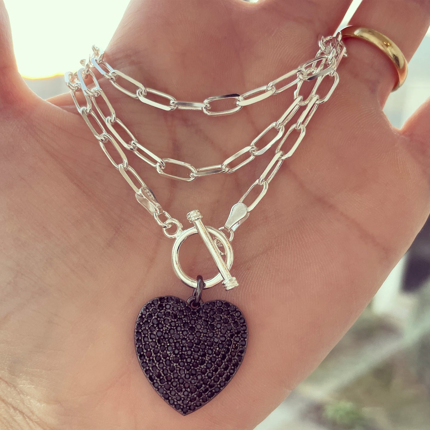 COLLAR SERIE BLACK CORAZON