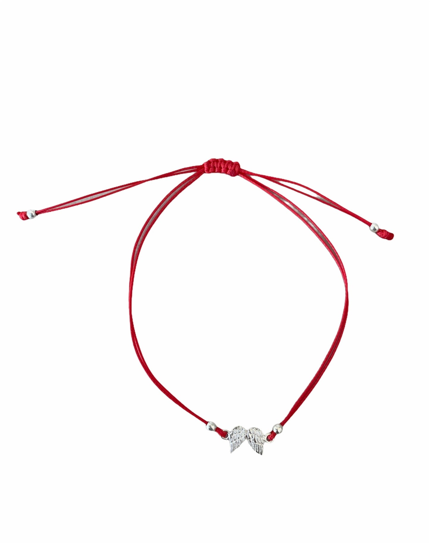 Pulsera hilo rojo alitas