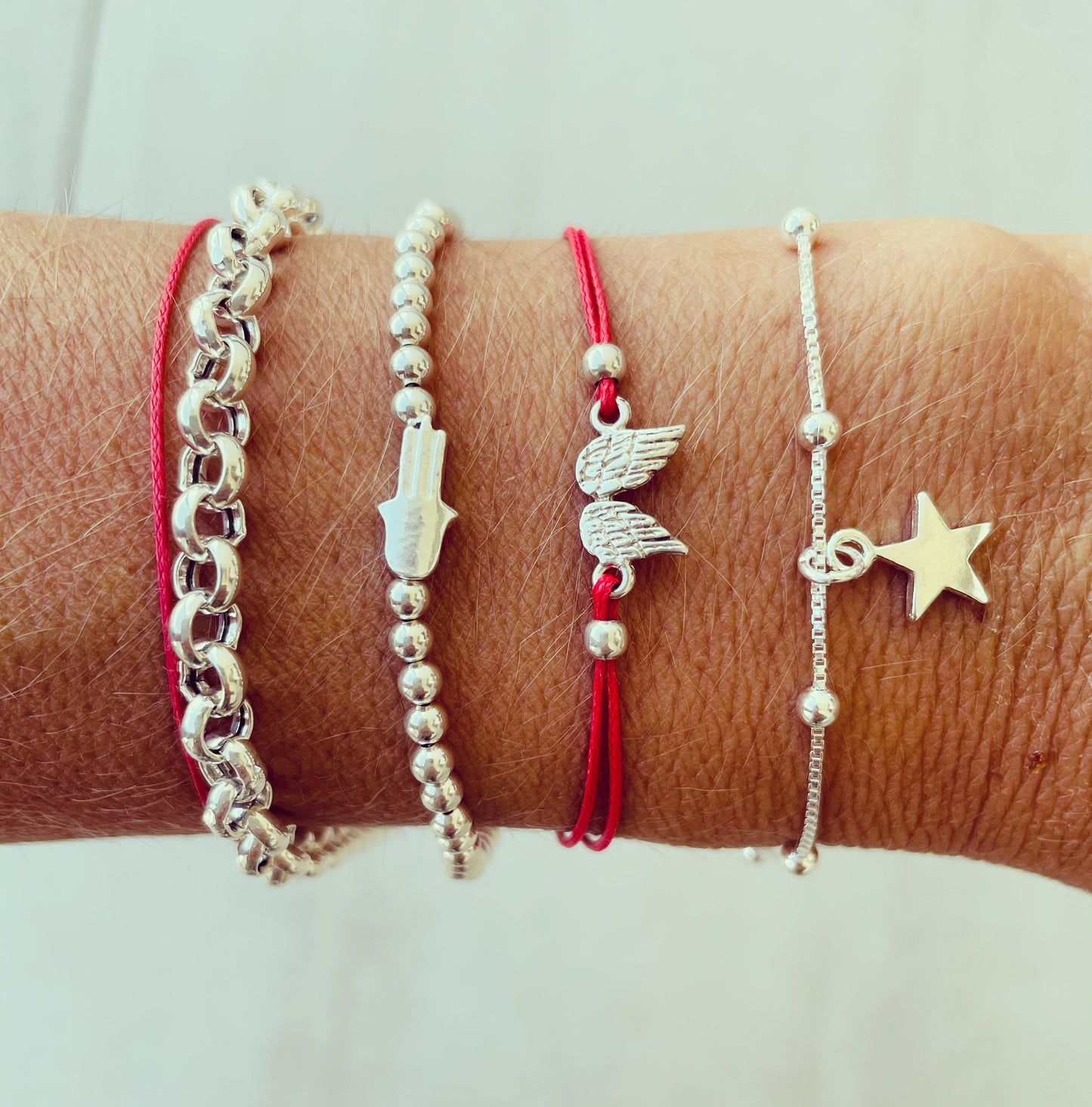 Pulsera pelotitas Estrella guía