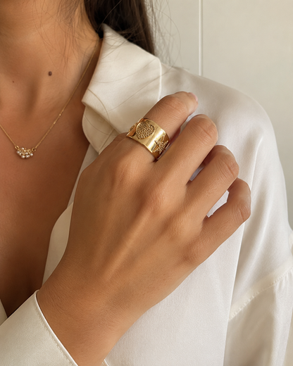 Anillo Maxi Corazón y Estrella