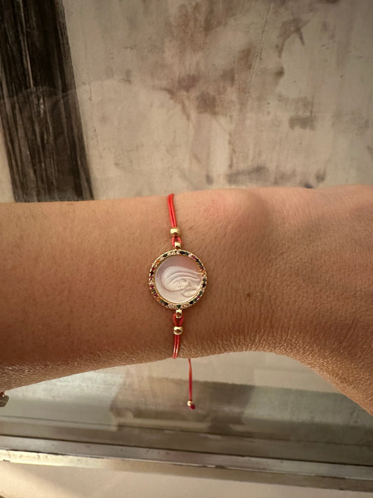 Pulsera Virgen Nácar