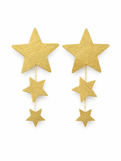 Aros tres estrellas colgante