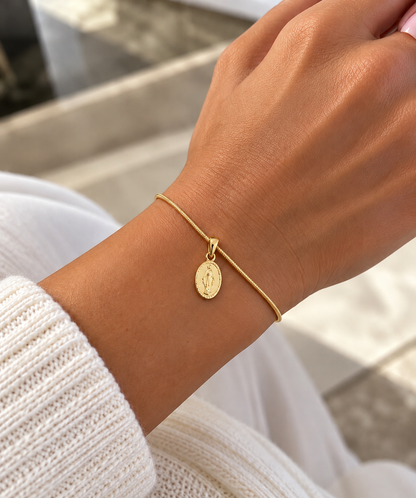 Pulsera Virgen Rayos Little