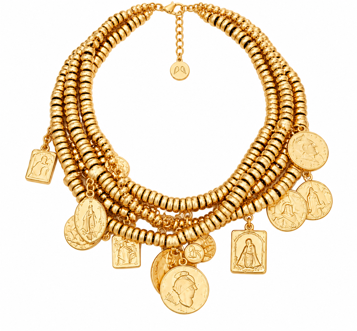 Collar Monedas y Medallas