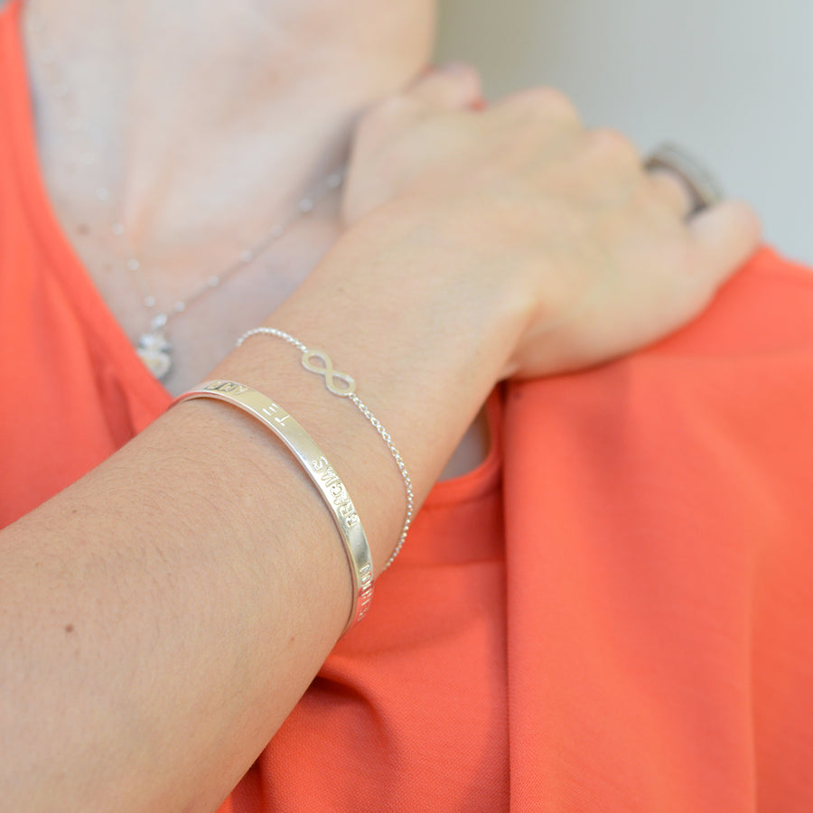 PULSERA INFINITO DE PLATA 925 ITALIANA