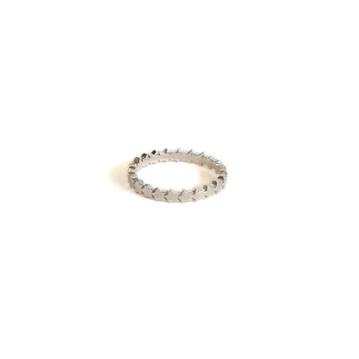 ANILLO SIN FIN ESTRELLAS PLATA 925