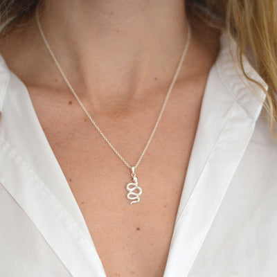COLLAR SNAKE PLATA 925
