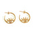 AROS BAÑO DE ORO ARGOLLA OJO TURCO