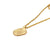 COLLAR MOSTACILLA BAÑADA EN ORO CON DETENTE GRANDE